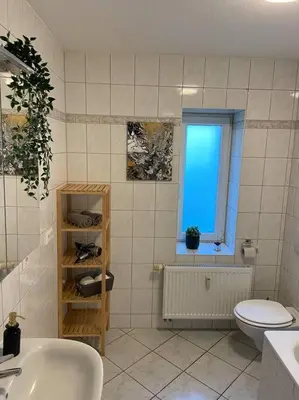 Ein Badezimmer in der Unterkunft Idyllisches Wohnen zur Bergmühle