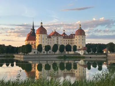 Blick auf einen Fluss in der Nähe der Ferienwohnung