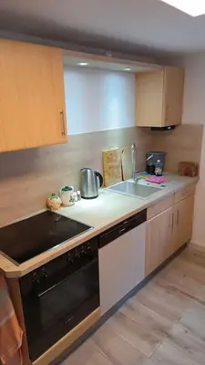 Küche/Küchenzeile in der Unterkunft Ferienwohnung im Fachwerkhaus