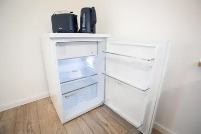 Küche/Küchenzeile in der Unterkunft Ferienwohnung Zschopau Zentrum