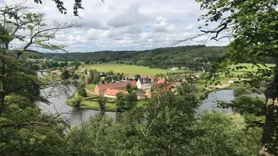 Naturlandschaft in der Nähe des Ferienhauses
