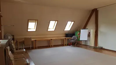 Küche/Küchenzeile in der Unterkunft Fachwerkhof Klosterbuch