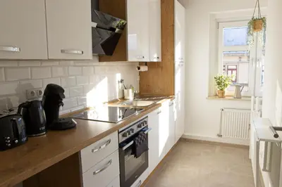 Küche/Küchenzeile in der Unterkunft Dresden City Apartment zum Wohlfühlen