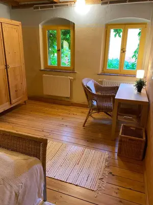 Ein Sitzbereich in der Unterkunft Urlaubshof Altkö