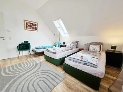Ein Bett oder Betten in einem Zimmer der Unterkunft Traumschlösschen