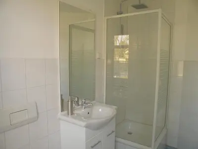 Ein Badezimmer in der Unterkunft Ferienwohnung Am Lindenbaum