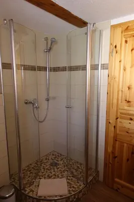 Ein Badezimmer in der Unterkunft Fewo Zeittor