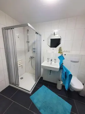 Ein Badezimmer in der Unterkunft Terrassenwohnung Nordlicht