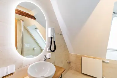 Ein Badezimmer in der Unterkunft Hotel Zum Pfeiffer