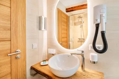 Ein Badezimmer in der Unterkunft Hotel Zum Pfeiffer