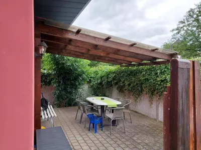 Ein Patio oder anderer Außenbereich in der Unterkunft City-Pension Senftenberg / Apartment Nr. 3