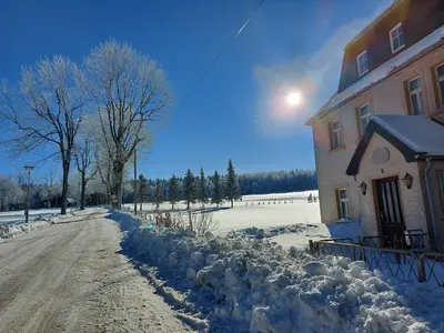 Erzhof Nassau- Gästezimmer an der Loipe im Winter