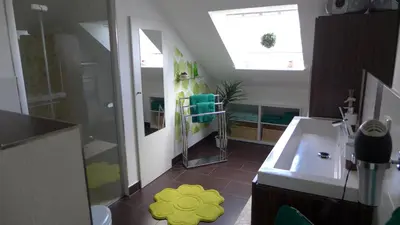 Ein Badezimmer in der Unterkunft Fewo Schimpf Pirna