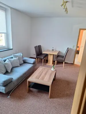 Ein Sitzbereich in der Unterkunft Apartment - Gästewohnung - Unterkunft Monteure