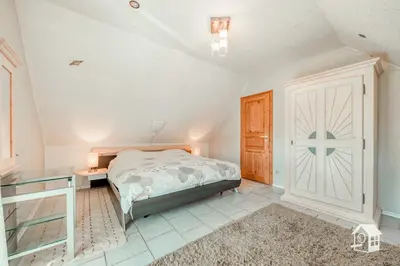 Ein Bett oder Betten in einem Zimmer der Unterkunft Sonnenhaus