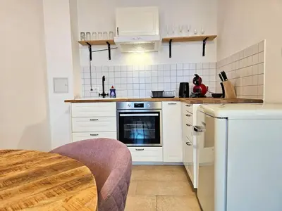 Küche/Küchenzeile in der Unterkunft Zentrales 2 Raum Apartment