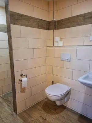 Ein Badezimmer in der Unterkunft Kulturstätte Gröditz