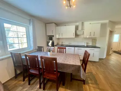 Küche/Küchenzeile in der Unterkunft Ferienwohnung Kornkäfer 3