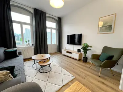 TV/Unterhaltungsangebot in der Unterkunft Wohnung in Radebeul