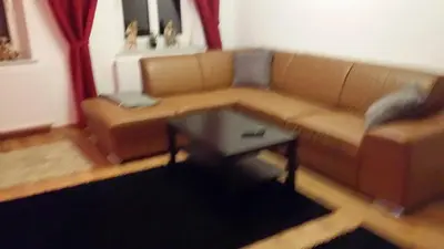 Ein Sitzbereich in der Unterkunft Ferienwohnung Paschke Chemnitz Schönau