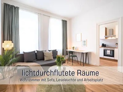 Grundriss der Unterkunft Benville BV05 - Für Kurztrip & Business - Stellbare Einzelbetten - Waschmaschine - WLAN - Mikrowelle & Nespresso - Bahnhof 2min - Supermarkt 3min - Porzellanmanufaktur 10min