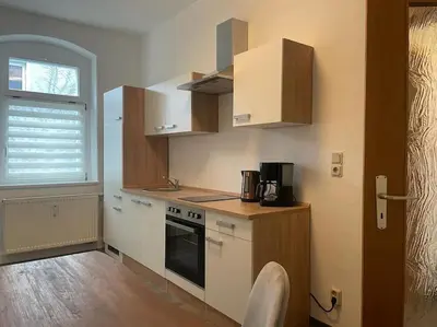 Küche/Küchenzeile in der Unterkunft Ferienwohnung 3S Real Estate
