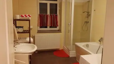 Ein Badezimmer in der Unterkunft Ferienwohnung Rosie