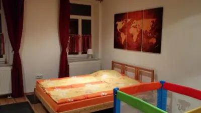 Ein Bett oder Betten in einem Zimmer der Unterkunft Ferienwohnung Rosie