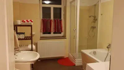 Ein Badezimmer in der Unterkunft Ferienwohnung Rosie