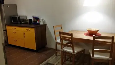 Küche/Küchenzeile in der Unterkunft Ferienwohnung Rosie