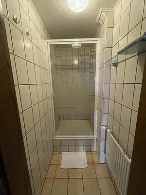Ein Badezimmer in der Unterkunft Pension Krahmer