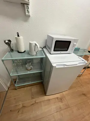 Küche/Küchenzeile in der Unterkunft Mikro Apartment Großenhain