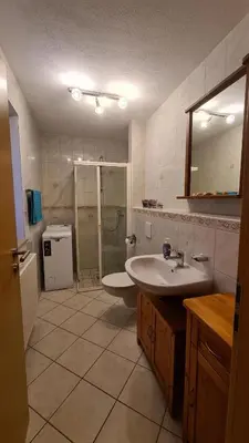 Ein Badezimmer in der Unterkunft Wolfsgrund 14