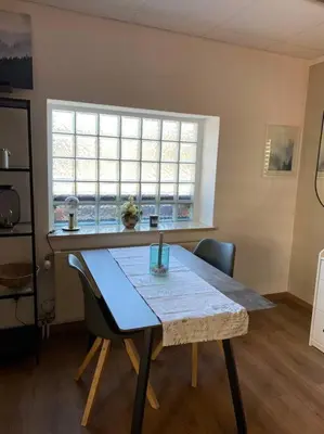 Küche/Küchenzeile in der Unterkunft Ferienwohnung Königsstraße mit Waschmöglichkeit, ohne Dusche