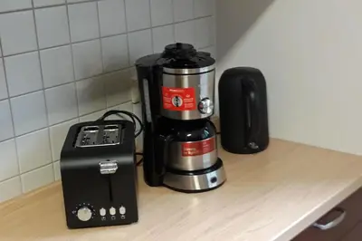 Kaffee-/Teezubehör in der Unterkunft Ferienwohnung Bärensteinblick