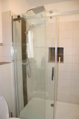Ein Badezimmer in der Unterkunft Ferienwohnung am Windberg