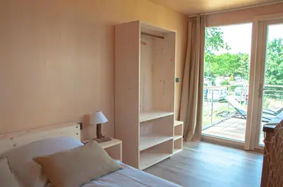 Ein Bett oder Betten in einem Zimmer der Unterkunft Haus Onkel Uhu
