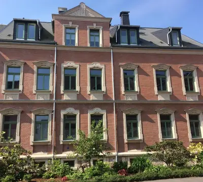 Das Gebäude in dem sich die Ferienwohnung befindet