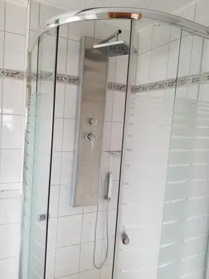 Ein Badezimmer in der Unterkunft Apartment Schlafwandler
