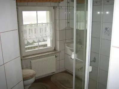 Ein Badezimmer in der Unterkunft Apartment Schlafwandler