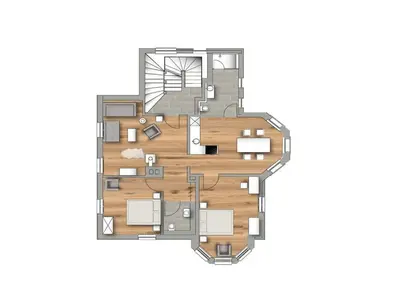 Grundriss der Unterkunft Holiday apartment Waldfrieden