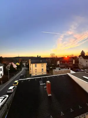 Blick auf den Sonnenuntergang/Sonnenaufgang von der Ferienwohnung aus oder aus der Nähe