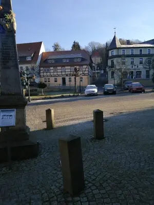 Das Gebäude in dem sich die Ferienwohnung befindet