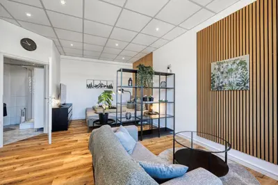 Ein Sitzbereich in der Unterkunft Dresden City Apartment, zentral & ruhig