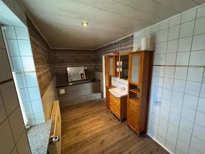 Küche/Küchenzeile in der Unterkunft Lausitzhof
