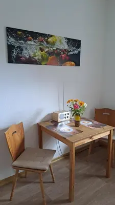 Ein Sitzbereich in der Unterkunft 2-Raumwohnung in Dresden
