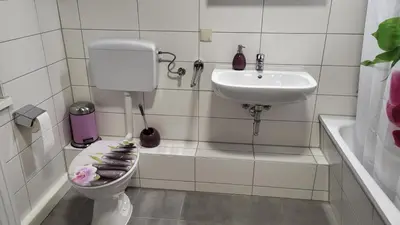 Ein Badezimmer in der Unterkunft Fewo Kaiser Wohnung Stella