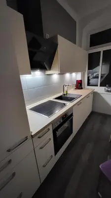 Küche/Küchenzeile in der Unterkunft Fewo Kaiser Wohnung Stella