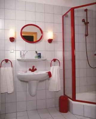 Ein Badezimmer in der Unterkunft Pension Zumpe