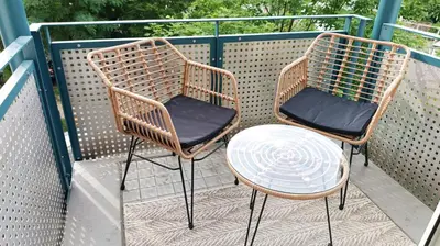 Ein Balkon oder eine Terrasse in der Unterkunft Neu & Schick: Küche inkl. Kaffee